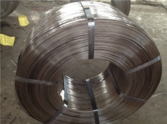 High-strength flat wire for press winding